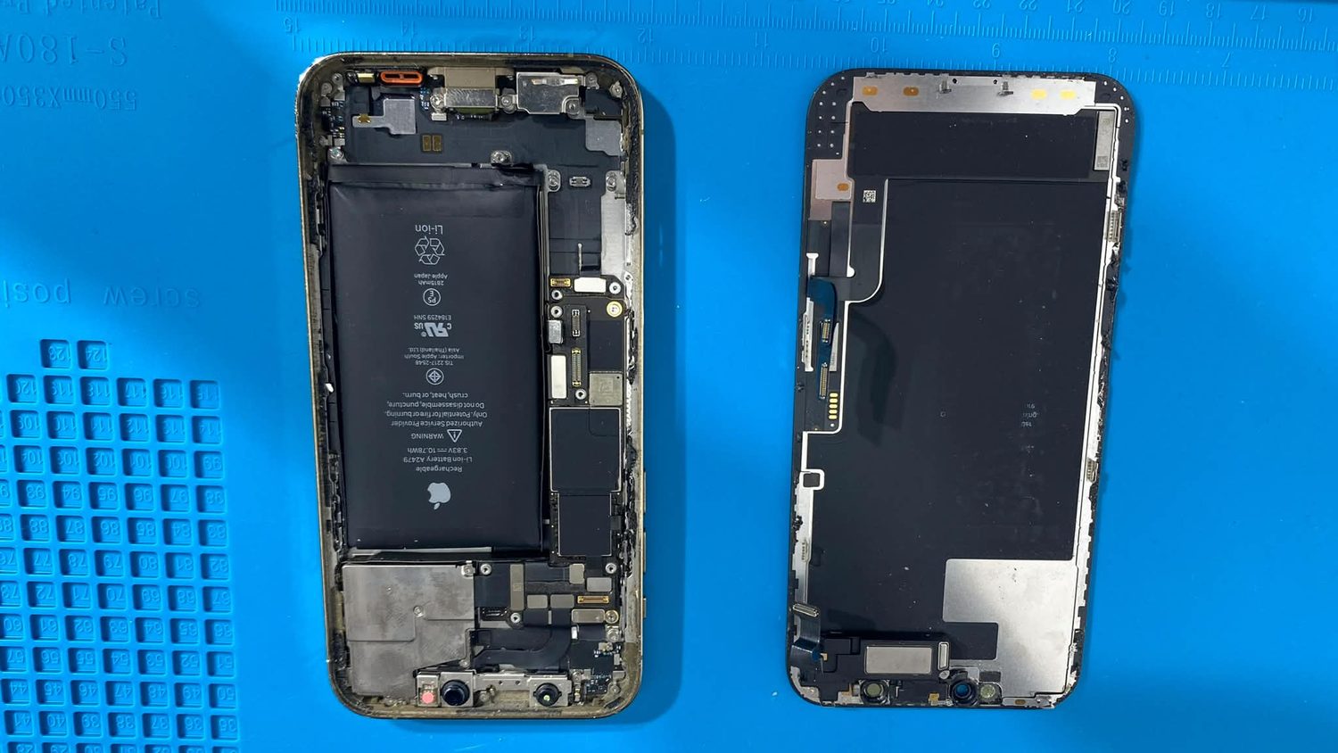 Vorher Nachher Smartphone-Reparatur